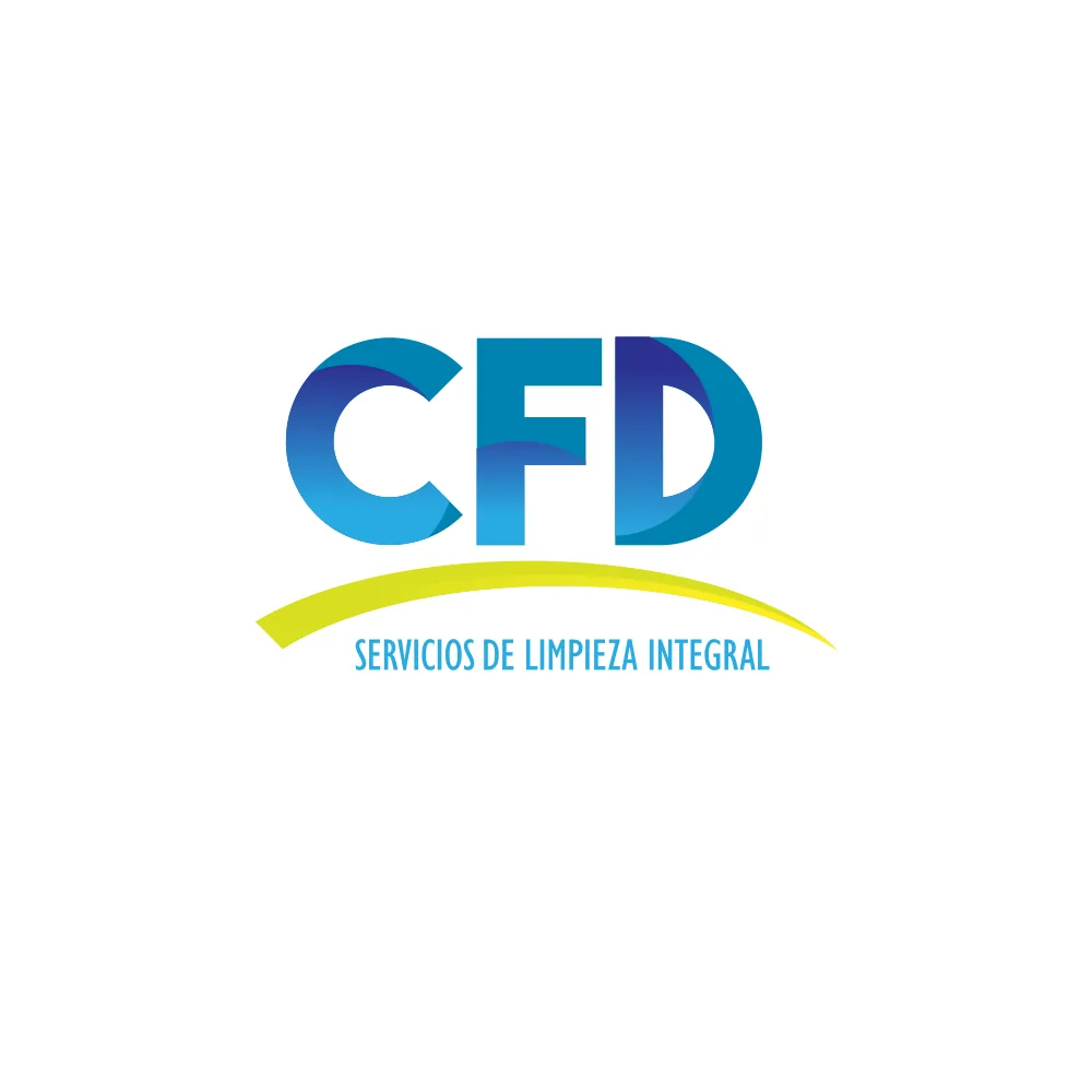 CFD logo proposal with the tagline Servicios de limpieza integral