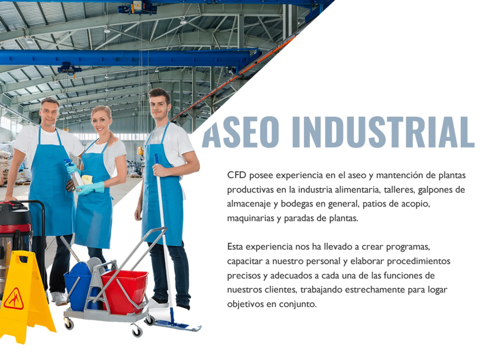 CFD digital corporate presentation — Industrial cleaning