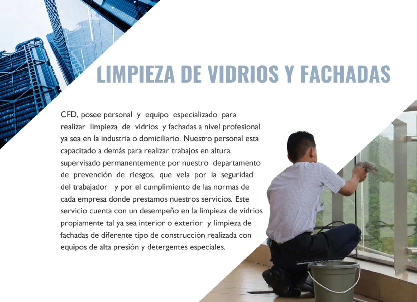 CFD digital corporate presentation — Window and façade cleaning