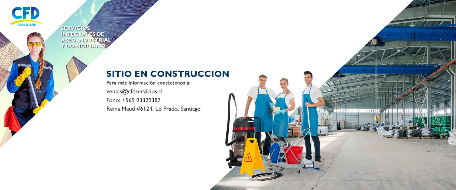 CFD “site under construction” landing page
