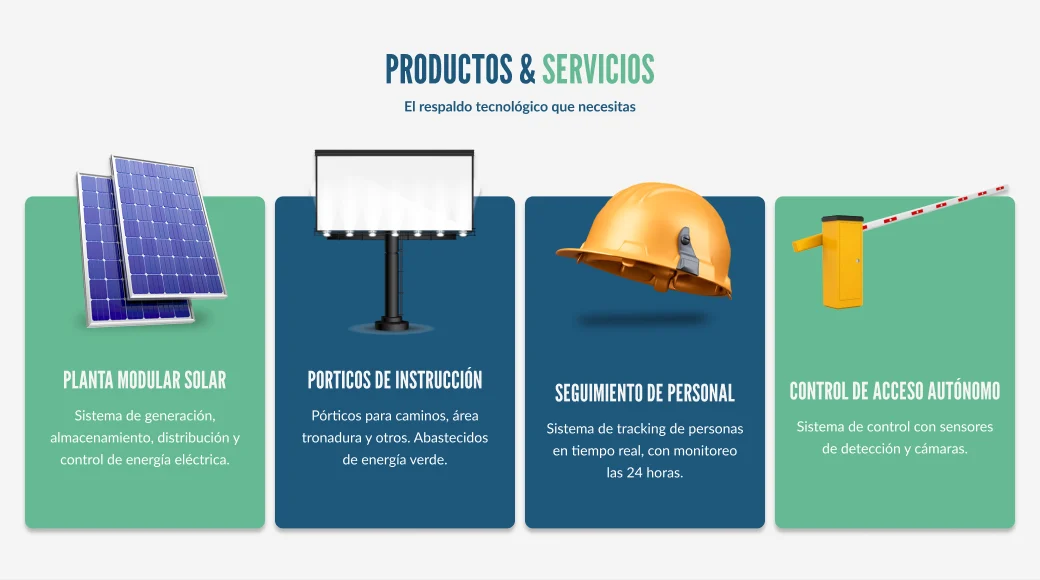Desktop proposal: four product cards in one row.