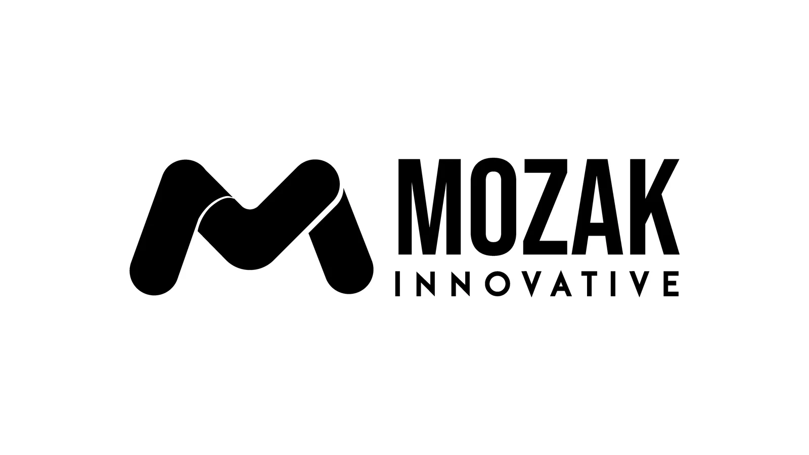 Mozak Innovative logo, black version.